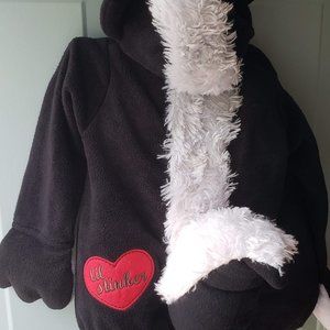 Halloween 2T/3T Skunk 2 piece Costume Size